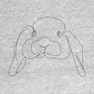 One Line Rabbit T-Shirt